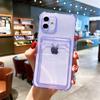Adecuado para Funda de Teléfono iPhone 17, Cubierta Protectora Apple 16 Pro Max, Puede Insertar Tarjeta, Suave Xr Transparente, Anti-Caída de Cuatro Esquinas 15
