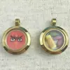 Mini Ojo del Dios de la Riqueza de Cinco Vías Thangka Estéreo Pintado a Mano Rub Buda Dios Amarillo de la Riqueza Ojo de Tara Colgante de Acero de Titanio Accesorios DIY