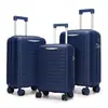 Set de Maletas de Viaje de Polipropileno Hecho a Medida de Fábrica con Tres Piezas, Ruedas Universales Silenciosas, Maleta de Viaje con Cerradura de Contraseña, Maleta de Polipropileno al por Mayor Transfronterizo