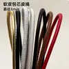 Accesorios de Joyería al por Mayor Cuerda Redonda Cosida a Mano Hilada con Núcleo Cuerda de Cuero PU Colorido Pulsera Accesorios de Ropa Cuerda de Cuero