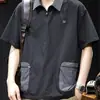 Camiseta de Manga Corta Transpirable de Secado Rápido con Textura de Lujo Lobo Beijiang para Hombre, Marca de Moda, Talla Grande, Nuevo Estilo de Alta Gama Verano 2026