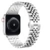 Adecuado para Apple Watch 9 10 S11 Correa de Acero Inoxidable de Cinco Eslabones Samsung Huawei 20mm 22mm Pulsera Metálica