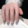 Línea Francesa Ojo de Gato Brillante Textura de Alta Gama Estilo Girly Estilo Hermana Real Manicura Estilo Corto 30-t Manicura Portátil