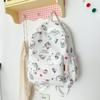 Mochila escolar para mujer con graffiti estampado, mochila impermeable, gato KT de Sanrio, nicho, todo a juego, mochila escolar, chica coreana