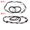 Europa transfronteriza y Estados Unidos nuevo patrón vintage cadena de cintura tejida con costura de hilo de cuentas de arroz moda simple para mujer cinturón fino venta al por mayor