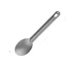 Talheres Leves de Titânio Puro com Cabo Reto, Garfo e Colher de Titânio Puro para Uso Doméstico, Viagem, Acampamento, Piquenique, Garfo de Salada, Colher, Colher de Sopa