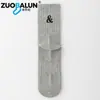 Meias Zobalen Zhujie, meias masculinas de meia-canela para primavera e outono, algodão puro, design com letras pretas e brancas, absorventes de suor e umidade, meias esportivas, atacado