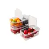 Nevera para Frutas y Verduras Portátil para Exteriores Caja de Almuerzo para Acampar Estudiantes de Primaria Llevan su Propia Charola de Hielo Caja de Almacenamiento Móvil para el Trabajo