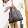 Bolsa de Compras Grande Capacidade Prática Espessada Dobrável Feminina para Supermercado Ecológica Atacado Casual Conveniente Bolsa de Ombro