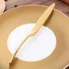 Juego de Cubiertos de Acero Inoxidable Colorido con Recubrimiento de Titanio Kaya Cuchillo para Bistec, Tenedor, Cuchara, Cucharilla de Té Juego de Cubiertos de 4 Piezas con Juego de Grabado