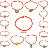 Pulseira de cordão vermelho dos Doze Zodíacos atacado pulseira de cordão vermelho tecida à mão loja online presente pulseira de cordão vermelho vendas diretas da fábrica