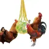 Saco de rede para alimentação de frango, saco de rede dispensador de grãos para ração, suprimentos de alimentação suspensos, saco de rede para alimentação de aves