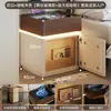 Mesita de noche de madera maciza estilo medieval con caja fuerte integrada, nuevo modelo 2026, lujo ligero, sensación de alta gama, mini caja fuerte antirrobo para uso doméstico