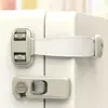Fechadura de segurança infantil looktosee botão de pressão duplo multifuncional fechadura de gaveta de geladeira fechadura de porta de armário de bebê para Amazon