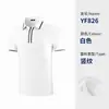 Conjunto de 10 Peças para Equipe de Golfe, Entrega em 48 Horas, Sem Custo de Logotipo, Roupas Masculinas e Femininas, Camisetas de Manga Curta, Vestuário Masculino