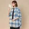 Camisa de manga corta a cuadros para hombre, estilo fino de verano, marca de moda, corte holgado, camisa de manga corta, elegante estilo de Hong Kong, chaqueta camisa de manga corta
