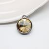 Colgante pequeño de cristal multicolor con piedra de nacimiento de 12 mm, accesorios de joyería de aleación de diamantes, venta al por mayor, directo de fábrica