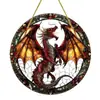 Colgante Acrílico Temu Producto Nuevo Transfronterizo Estilo Bohemio Interior Exterior Decoración Colorida Placa Redonda Acrílica