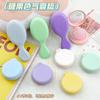 Mini peine de aire plegable portátil de color caramelo con cojín de aire, peine de masaje para el hogar, peine para la cabeza para niños y niñas