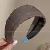Estilo Coreano Verão Faixa de Cabeça Alta Caveira para Lavar o Rosto Feminina Estilo Luxo Leve de Alta Qualidade com Dentes Faixa de Cabelo Prendedor de Cabelo Fofo de Esponja