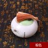 Borla Corta Gorda de 8cm Decoración Colgante de Borla 32 Colores Marcador de Seda Helada Disco U Pequeña Decoración Colgante de Borla Fabricante de Ropa Venta al por Mayor