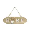 Nuevo Cartel de Bienvenida de Madera Estilo Nórdico Decoración del Hogar Cartel para Puerta Cartel Colgante Creativo de Bienvenida con Decoración de Lazo en Forma de Corazón