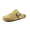 Zapatos Birkenstock Cerrados Transpirables de Suela Blanda de Goma para Mujer, Estilo Slip-On Antideslizante, Zapatos Planos Casuales que Aumentan la Altura para Uso Diario