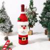 Decorações de Natal desenho animado conjunto de garrafa de vinho vinho tinto conjunto de champanhe mesa de jantar boca de viga conjunto de vinho tinto layout de atmosfera de restaurante