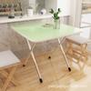 Mesa Plegable Mesa de Comedor Hogar Departamento Pequeño Mesa Pequeña Simple Mesa de Comedor Portátil Mesa Cuadrada Simple para Puesto al Aire Libre