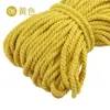 Cuerda Gruesa de Algodón de Tres Hilos de Colores Cuerda Retorcida Cuerda de Diseño Decorativo Accesorios para Manualidades Cuerda Gruesa Cuerda para Atar