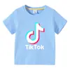 TikTok TikTok ropa nueva para niños camiseta de manga corta de verano para niños y niñas camiseta interior camiseta de manga corta top para niños