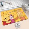 Alfombra de Piso de Tierra de Diatomeas de Dibujos Animados Winnie the Poodle Alfombra de Piso para el Hogar Baño Alfombra de Puerta de Inodoro Absorbente Antideslizante Alfombra para Pies Alfombra de Puerta de Entrada