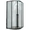 Mampara de Ducha Curva de Aleación de Aluminio, Pida Ahora y Recíbalo Inmediatamente, Pantalla de Ducha con Puerta de Baño de Vidrio Templado, En Stock, Moderna y Sencilla para Uso Doméstico