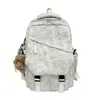 Mochila Escolar Masculina Grande Capacidade Nova Mochila de Viagem Ensino Fundamental Ensino Médio Estudante Universitário Casual Japonês Versátil Mochila Simples