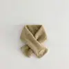 Cachecol infantil coreano Qiunan, cor sólida fofa, quente de tricô, protetor de pescoço à prova de vento para meninos e meninas, novo modelo de atacado