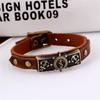 Pulsera retro de cuero de vaca con ancla europea y americana, directo de fábrica, pulsera de cuero con efecto envejecido, regalo