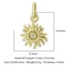 Nueva Tendencia de Moda Colgante de Mariposa con Circonita Microincrustada de Cobre Accesorios de Joyería para Pulsera, Collar, Pendientes, Llavero