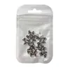Nueva Joyería para Uñas con Lazo Estampado de Leopardo Popular Marrón Francés Pajarita Diamante de Resina DIY Accesorios para Uñas Portátiles