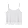 Cool feeling puro desejo estilo rendas camisola das mulheres verão slim slimming curto top nicho design senso moda desgaste exterior