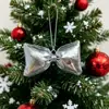 Novo Laço Brilhante de Couro Tridimensional DIY Pingente de Decoração de Natal Acessórios para Roupa Sapato Bolsa Cabelo Materiais