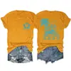 La vida es una playa Haz Amazon Ebay Sitio Independiente Camiseta de Manga Corta con Cuello Redondo de Moda y Elegante para Mujer
