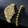 Reloj de Moda y Elegante para Mujer con Incrustaciones de Diamantes Yanyu Cofre del Tesoro de Transmisión en Vivo Reloj de Cuarzo Romano para Mujer, Envío Directo de una Pieza