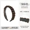 Peluca de diadema para mujer con pedrería brillante, trenza de espina de pez, tejido de cabello simulado, oculta la raya del cabello, aumenta el volumen del cabello, accesorio para el cabello de peluca