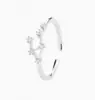 Doze Constellation Ring moda estilo frio japonês e coreano estilo leve luxo aberto ajustável diamante finger anel feminino simples