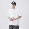 Camiseta informal blanca de peso pesado de 250 g con tacto fresco para hombre, nueva camiseta de manga corta holgada y cómoda antibacteriana para el verano de 2026