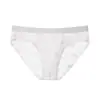 Renda jacquard de leopardo 10A antibacteriana fragrância de camélia hidratante seda gelo entrepernas transparente ácido hialurônico triângulo cueca masculina