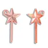 Pendente Decorativo Venda Quente Transfronteiriça Varinha de Fada Multicolor Estrela de Cinco Pontas Mágica Acessórios de Joias de Liga Retro DIY