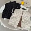 Colete de Algodão Infantil Engrossado 2026 Outono/Inverno Novo Top Xadrez para Meninos Roupa Externa Colete de Cor Sólida para Bebê Meninas Estiloso