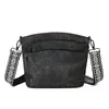 Bolsa de Ombro Nova de Venda Quente Transfronteiriça com Múltiplos Compartimentos, Casual, Fashion, Simples, Bolsa Transversal Estilo Coreano, Bolsa Feminina Grossa de PU Retrô