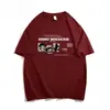 Comércio Exterior Transfronteiriço Novo Design de Verão Estampa de Desenho Animado de Nicho Tops Masculinos Tendência de Manga Curta Roupas Masculinas de Manga Curta de Verão
